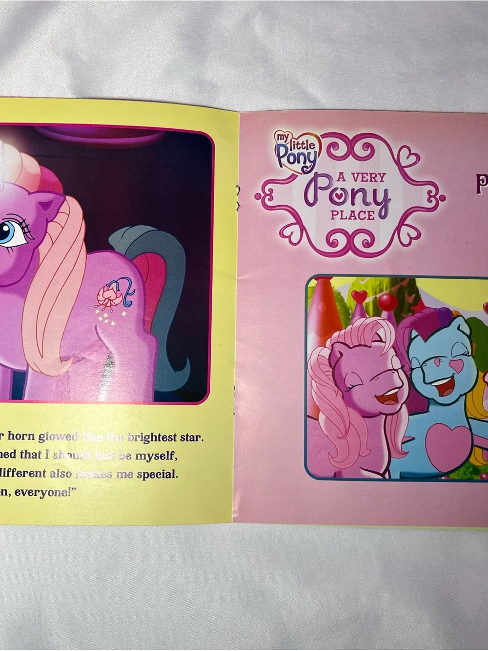 My Little Pony A Very Pony Place Paperback Book #760 Vintage 2007 2 Stories